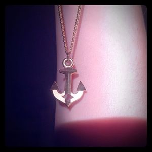Anchor gold like style necklace Avon
